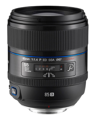 This is the new Samsung 85mm f/1.4 NX lens