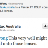 Permalink to Pentax full frame DSLR camera is coming, but not tomorrow Pentax full frame DSLR camera rumors