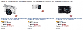 Permalink to Deal of the day: up to 73% off refurbished Samsung NX300, NX1000 and NX2000 cameras Samsung-NX-camera-deal-sale