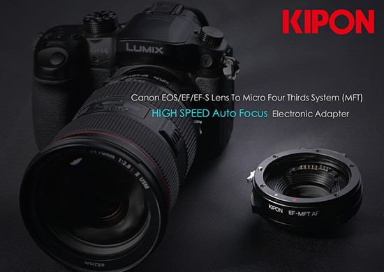 Kipon-Canon-EF-MFT-electronic-adapter-with-autofocus