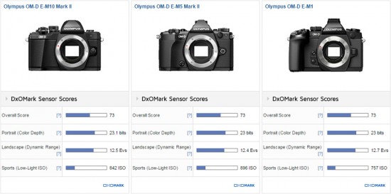 Olympus OM-D E-M10 II camera DxOMark test