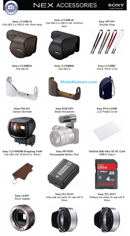 sony nex 5n accessories