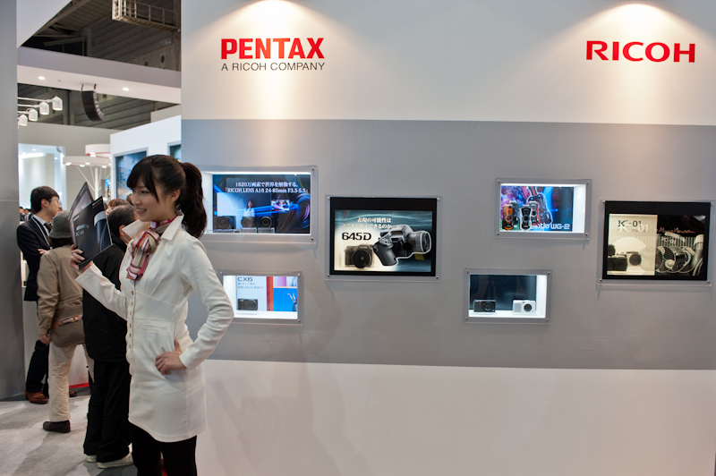 Pentax at the 2012 CP+ show in Yokohama Japan