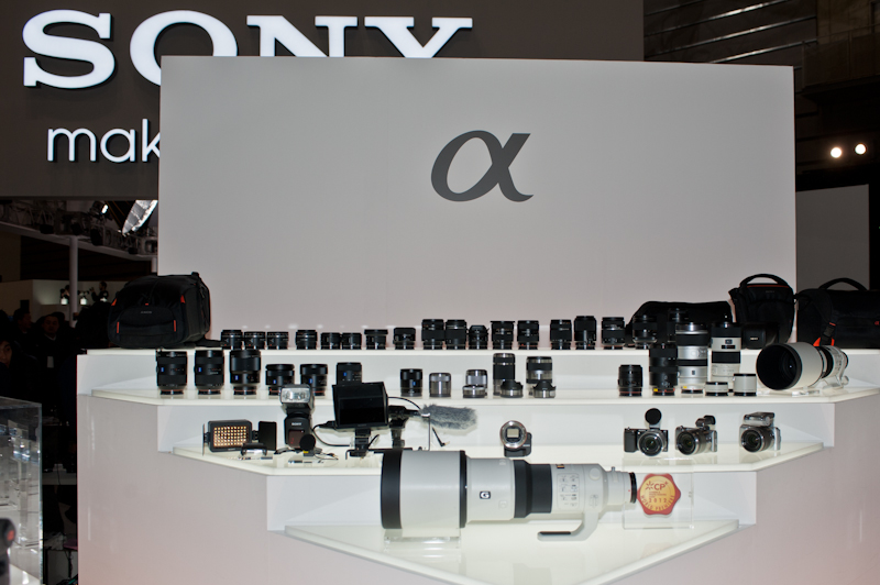 Sony at the 2012 CP+ show in Yokohama Japan