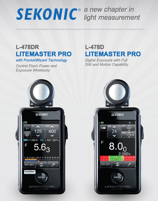 New: Sekonic Litemaster Pro L-478D/DR light meters - Photo Rumors