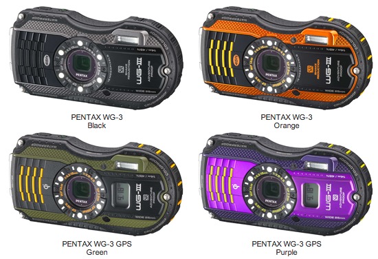 Pentax WG-3 cameras