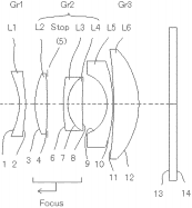 Ricoh 23mm f2.5 lens patent