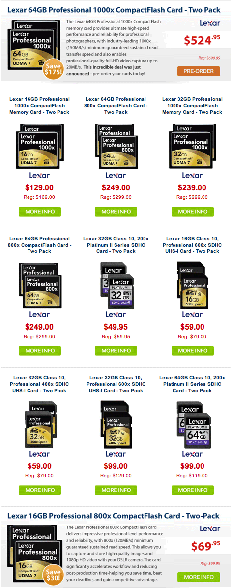 Lexar-memory-card-sale