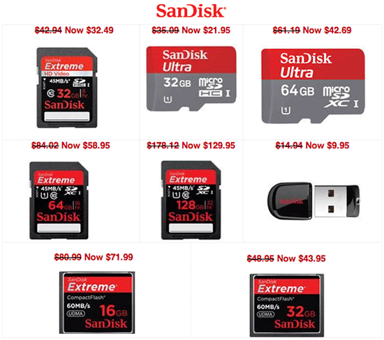 SanDisk-memory-card-sale