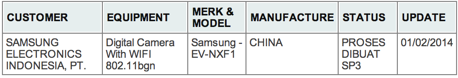 Samsung - EV-NXF1 camera