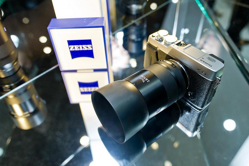 Zeiss Touit lens on Fuji camera CP+