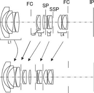 Canon 16-35mm f:4 lens patent