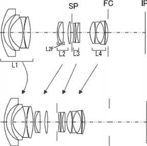 Canon 17-40mm f:2.8-4 lens patent