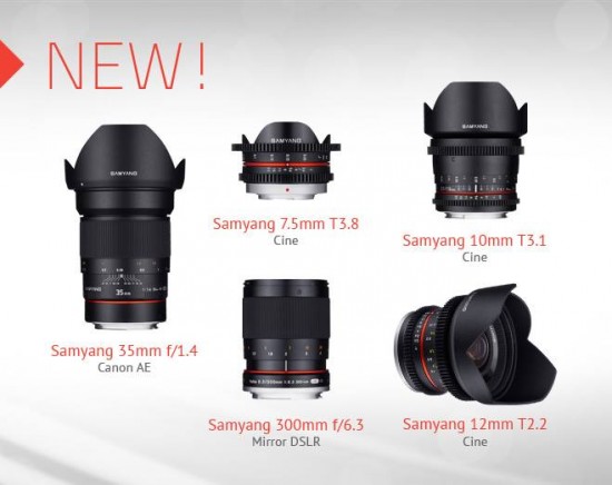 New Samyang lenses