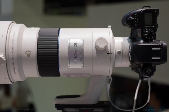 Samsung S 300mm f:2.8 ED OIS NX lens on NX1 camera