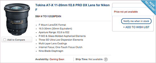 Tokina-AT-X-11-20mm-f2.8-PRO-DX-lens-US-price