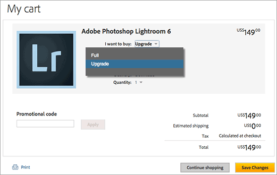 buy adobe lightroom 6 upgrade