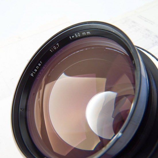 Zeiss Planar 50mm f:0.7 lens front