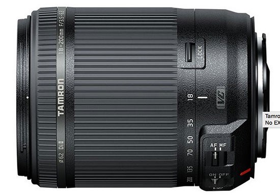 New Tamron 18-200mm f/3.5-6.3 Di II VC lens announced (model B018