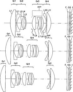 Konica Minolta 18-35mm f:2-2.8 lens patent