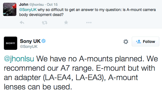 No-Sony-full-frame-A-mount-cameras-planned