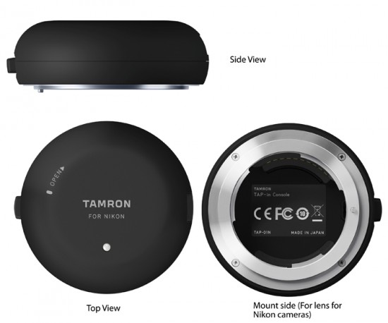 Tamron TAP-in console TAP-01 lens accessory for firmware updates and customized lens setup