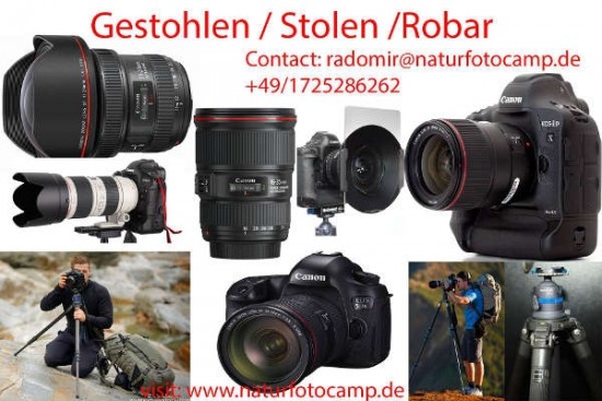 Canon test equipment stolen in Spain