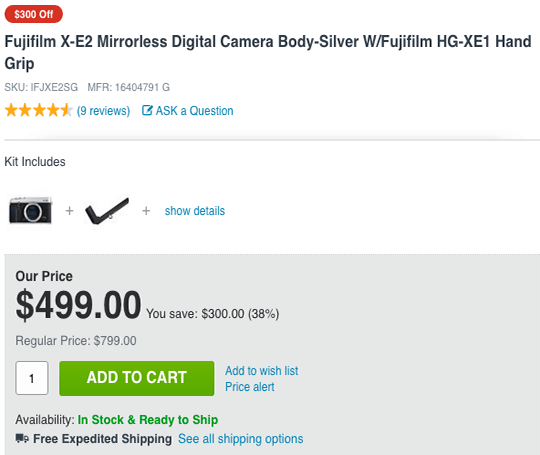 Fuji-X-E2-camera-sale-discount