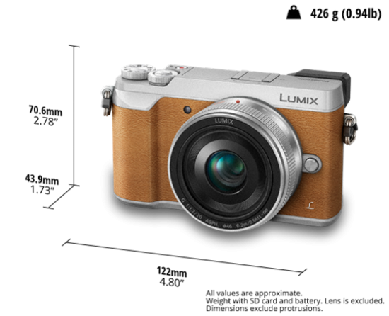 Panasonic Lumix DMC-GX85 GX80 silver brown camera