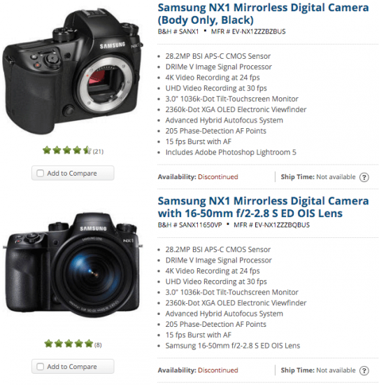 Samsung-NX1-camera-discontinued