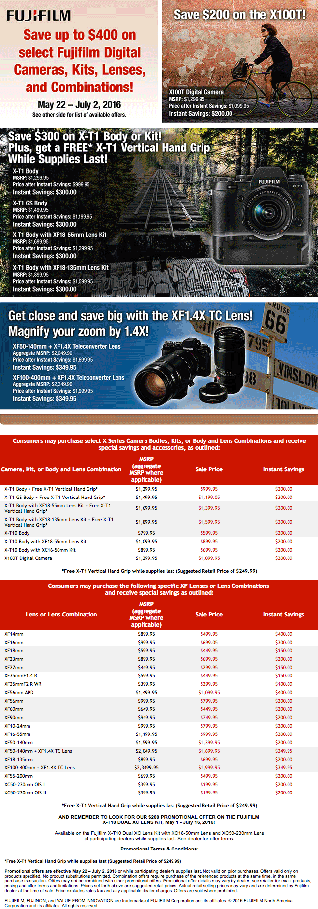 New Fuji Rebates Now Available In The US Photo Rumors