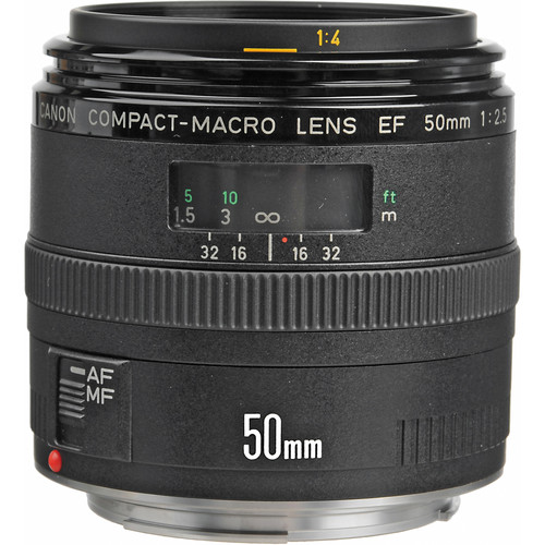 Canon EF 50mm f:2.5 macro lens