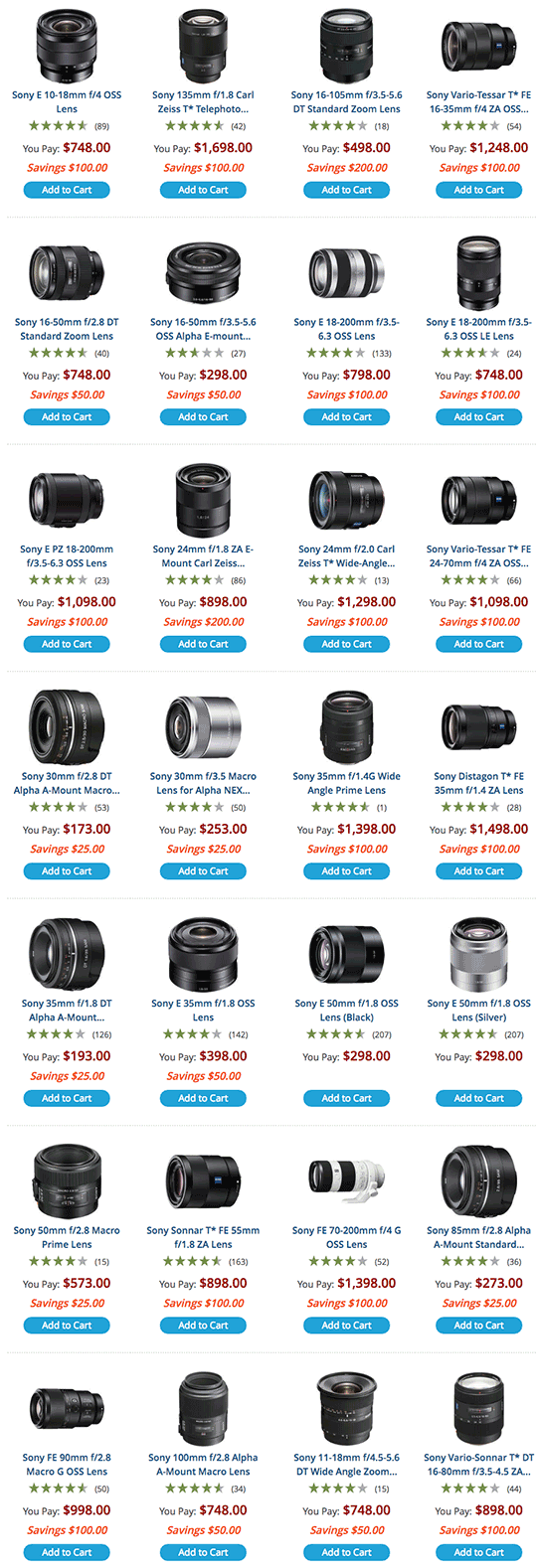 Sony-Alpha-lens-semi-annual-sale-rebate