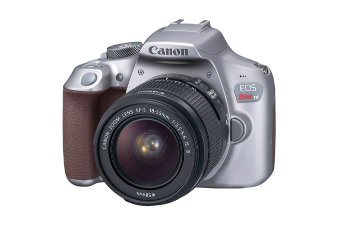 The gray Canon EOS Rebel T6 camera appears in the Canon online store