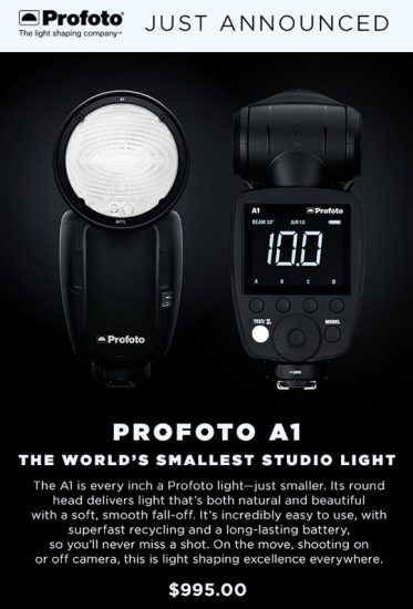 Profoto A1 speedlight for Nikon and Canon announced - Photo Rumors