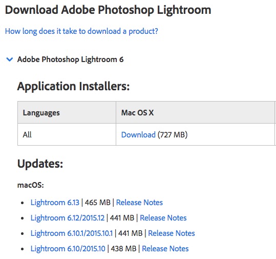 Adobe lightroom 6