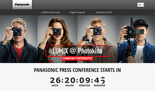 Vrijwel Prooi Bot Panasonic also has a countdown for their Lumix press event at Photokina -  Photo Rumors