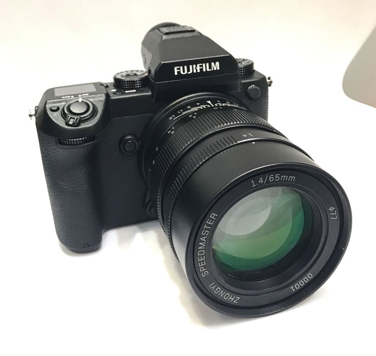 The new Mitakon Speedmaster 65mm f/1.4 lens for Fujifilm GFX will 