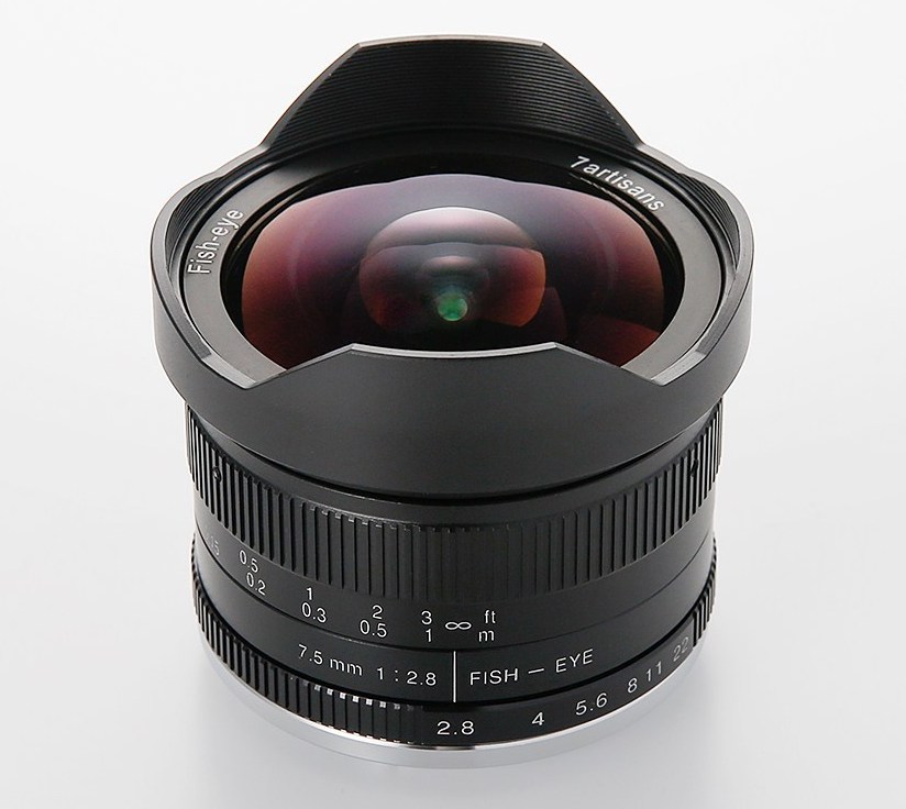 Objectif Fisheye 7.5mm F2.8 Pour Olympus/Panasonic Micro 4/3 - Angle 190°, Manuel, Métal