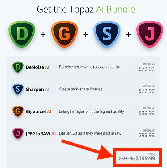 The 150 discount for the updated Topaz Labs AI bundle is ending in 3
