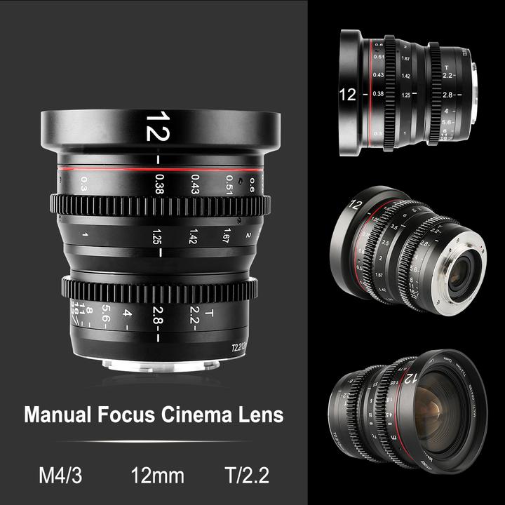 Meike announced a new MK 12mm T2.2 Cine lens for Micro Four Thirds