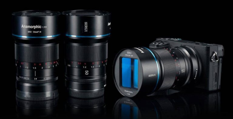 Sirui 50mm f/1.8 Anamorphic 1.33X APS-C mirrorless lens now shipping