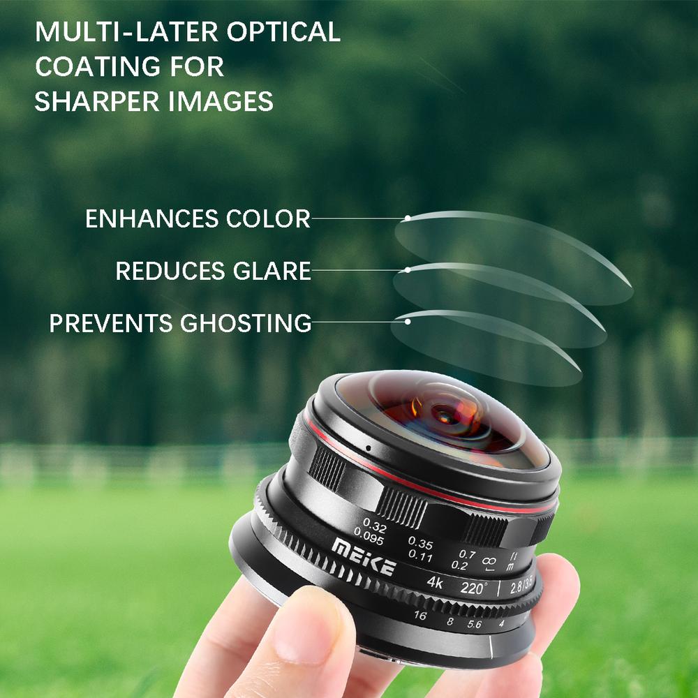 Meike MK-7.5mm F2.8 APS-C Ultra Wide Circular Fisheye Lens For Sony E...