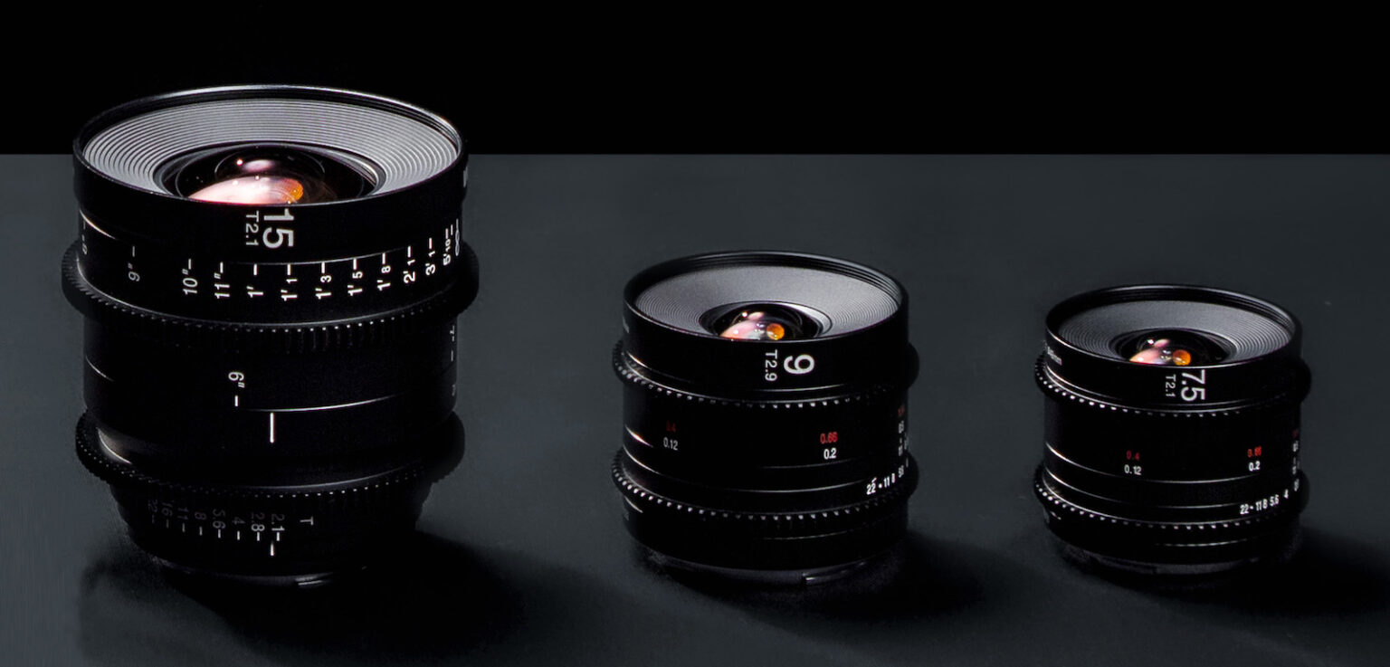 Venus Optics announced three new Laowa cine lenses: 7.5mm T2.1, 9mm T2