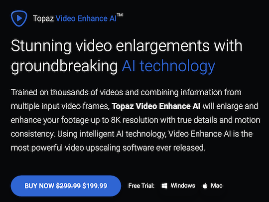 Topaz Video Enhance AI 3.3.2 download the new version for windows