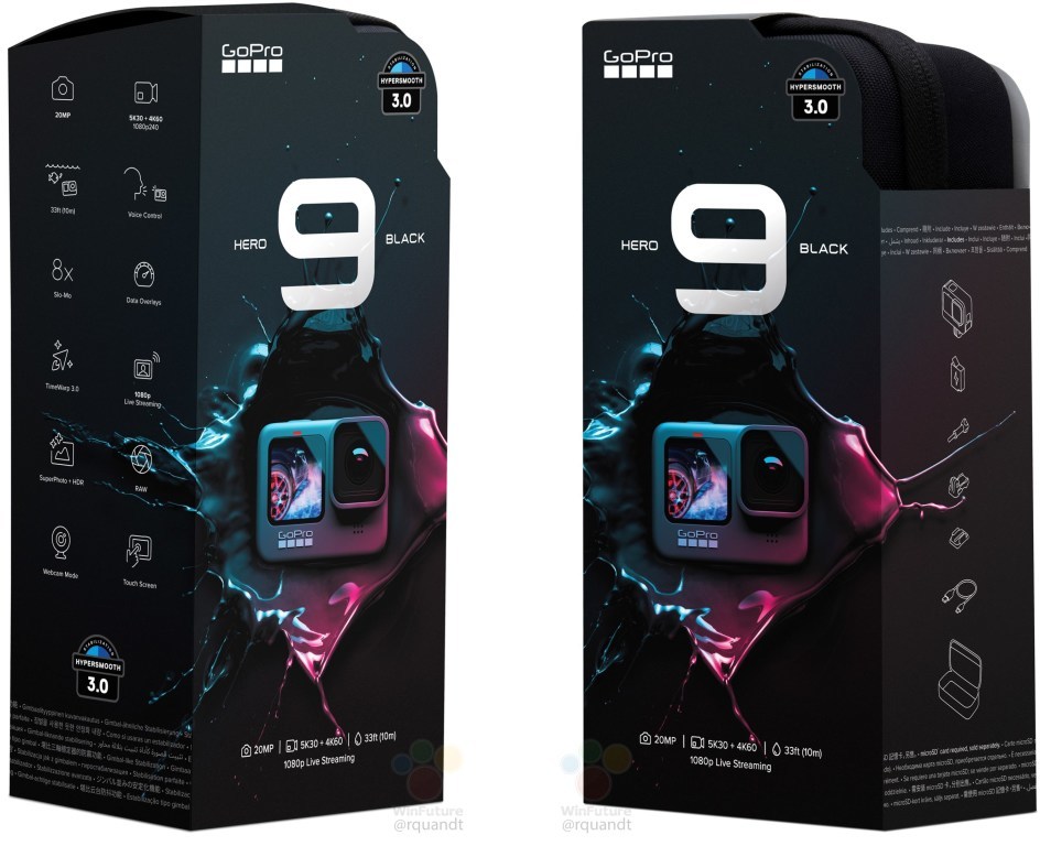 GoPro Hero 9 camera unboxing video leaked online - Photo Rumors