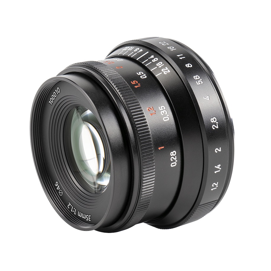Silver 7artisans 35mm F1.2 APS-C Manual Focus Lens Widely Fit for Compact Mirrorless Cameras M4/3 Mount Panasonic G1 G2 G3 G4 G5 G6 G7 GF1 GF2 GF3 GF5 