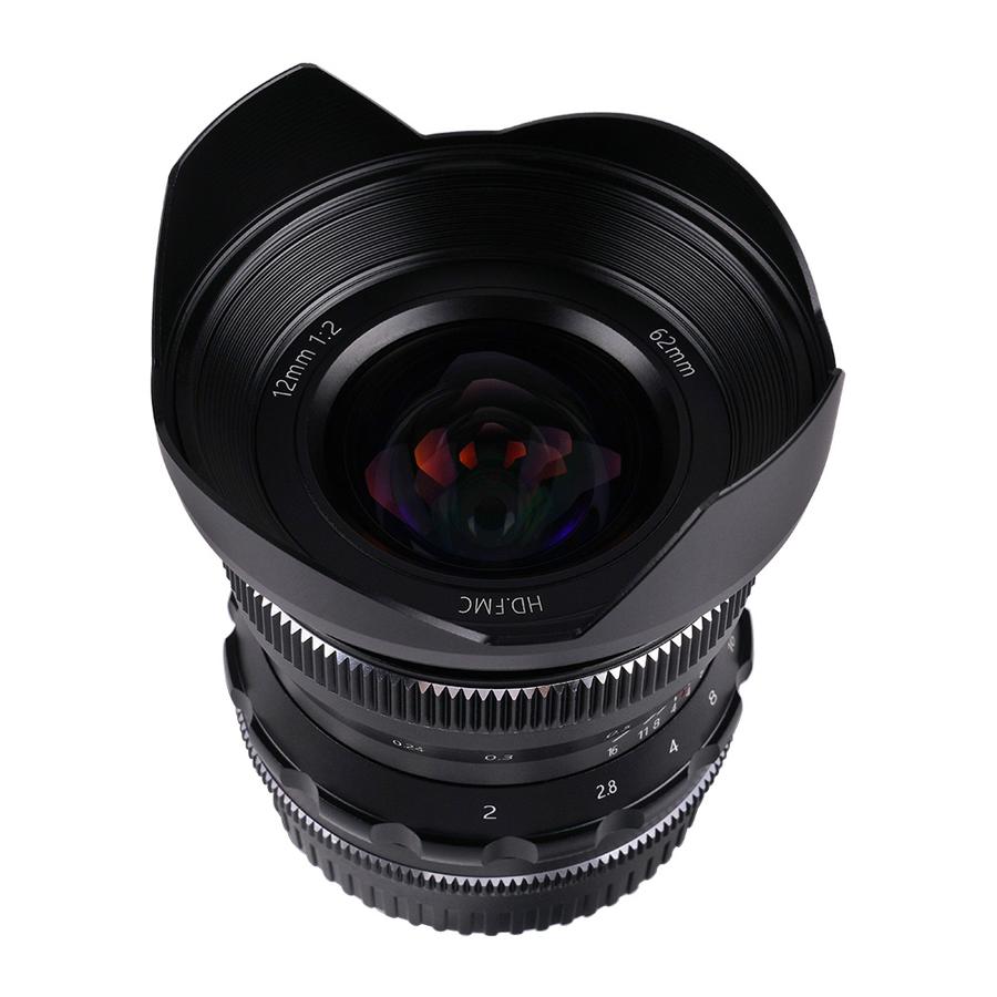 Obiettivo PERGEAR APS-C 12mm F2 II – Grandangolare Manuale Per Fotocamere Micro Quattro Terzi