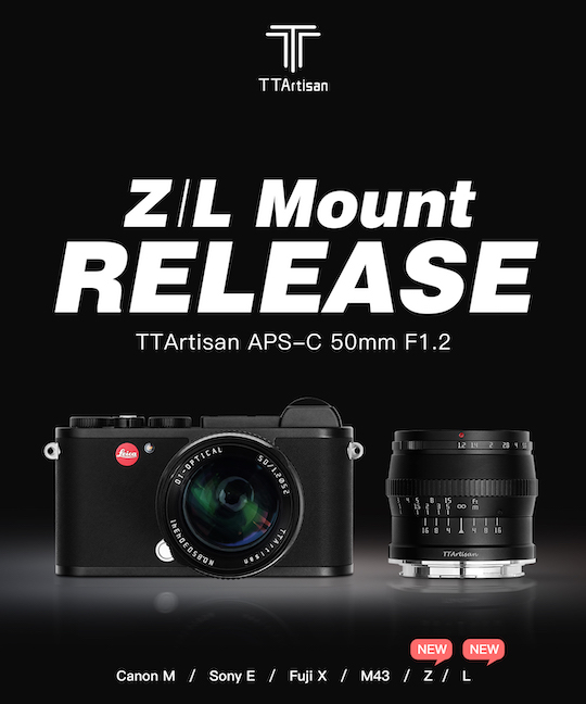 The Ttartisan 50mm F 1 2 Aps C Lens Is Now Available For Nikon Z And Leica L Mounts Photo Rumors