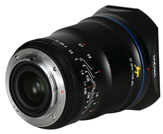 Venus Optics announced the first lens of the f/0.95 Argus line